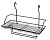 Полка многоцелевая с держателем АХ_220 ЧЕРНЫЙ